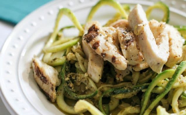 Pesto Chicken Zoodles
